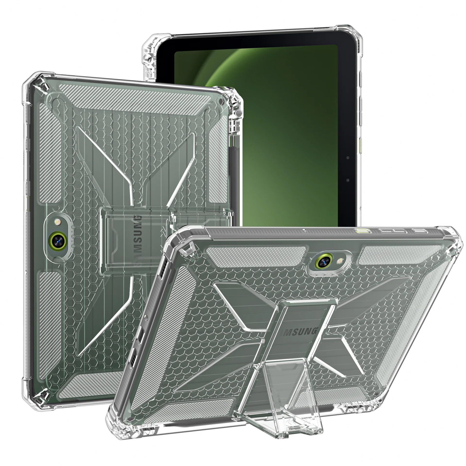 Clear  Tablet Soft Cover with Pencil Holder, 10.1