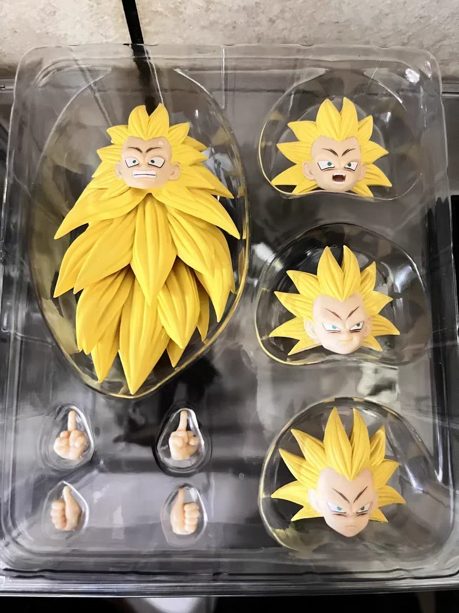 

Аксессуары для студии в наличии Kw Dragon Ball S.h. Фигурshf Gotenks Head Ssj3 + базовая форма комплект Аниме экшн-фигурки модели игрушки