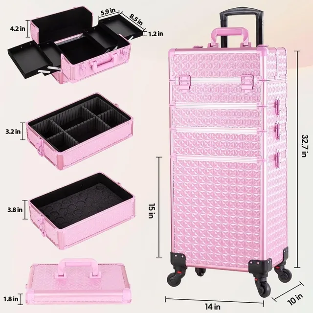 Estojo de Maquiagem 5 em 1 Profissional