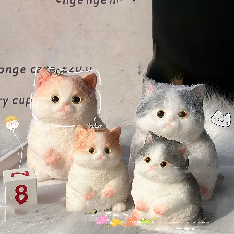2024 NEW Large Kawaii Chubby Cat Ragdoll Cat Soft Sticky Birthday Kids Girl Cute Squishy gift Fidgeting Mochi Taba Toy Ornament 4