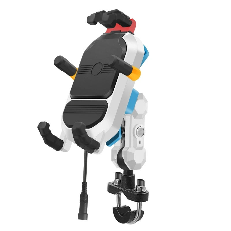 

Мотоциклы Беспроводная зарядка 15 Вт Быстрое зарядное устройство Держатель телефона 2 в 1 Крепление на руль Крепление для J60F