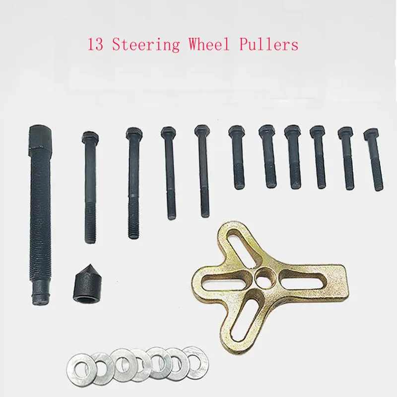 13pcs Steering Wheel Pull Code Auto Repairer Belt Puller Puller Puller