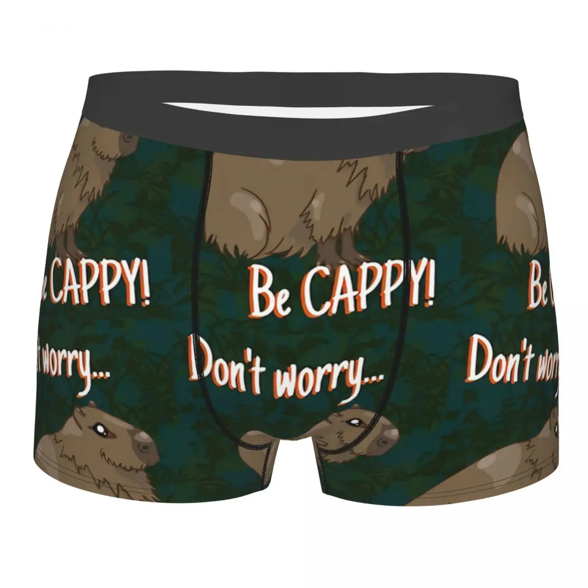 

Be Cappy Man's Boxer Briefs Underpants Capybara Highly Breathable High Quality Sexy Shorts Gift Idea