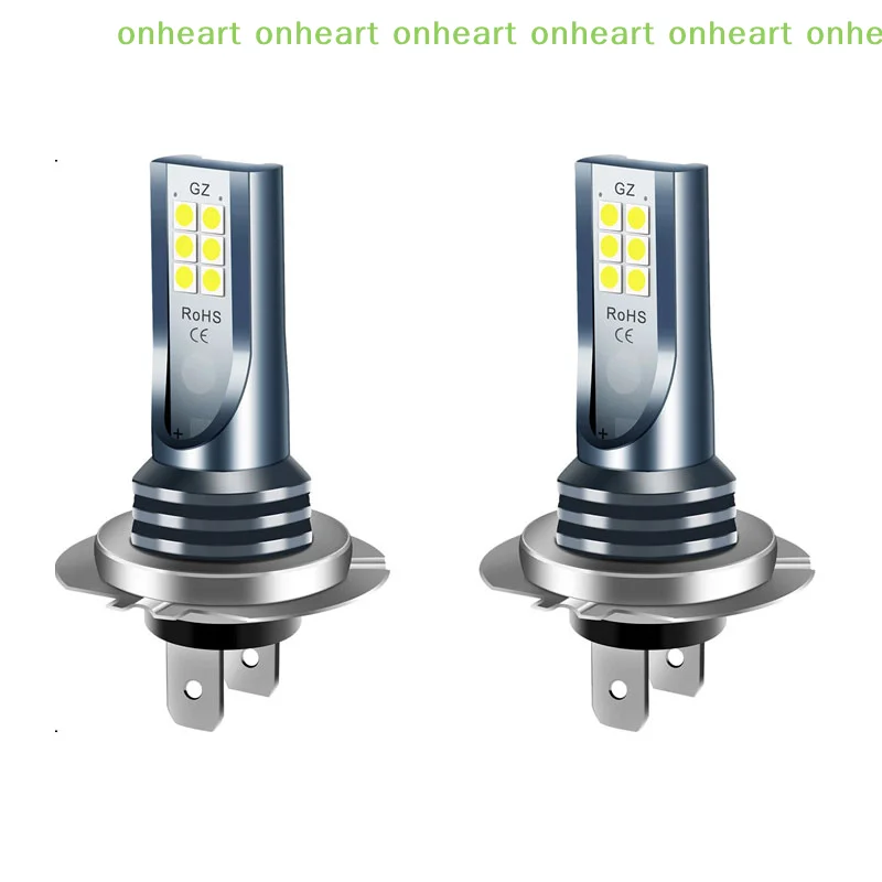 [C]2Pcs H7 LED 헤드라이트 전구 키트 자동차 안개등 110W SuperBright 로우 빔 6000K 방수 슈퍼 브라이트 차량 액세서리용