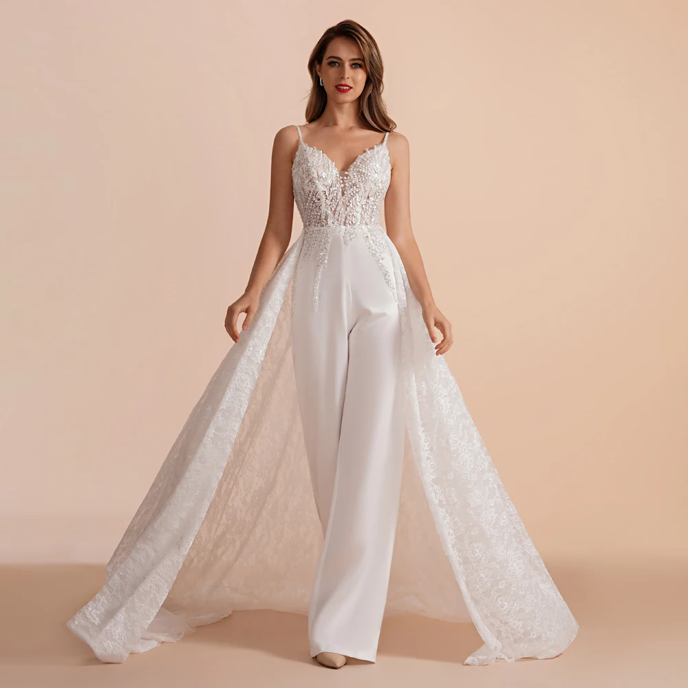 BEPEITHY Bride Luxury V Neck Crystal Wedding Dresses 2023 Sleeveless Court Train Beading Exquisite Ivory Bridal Ball Gown Spring