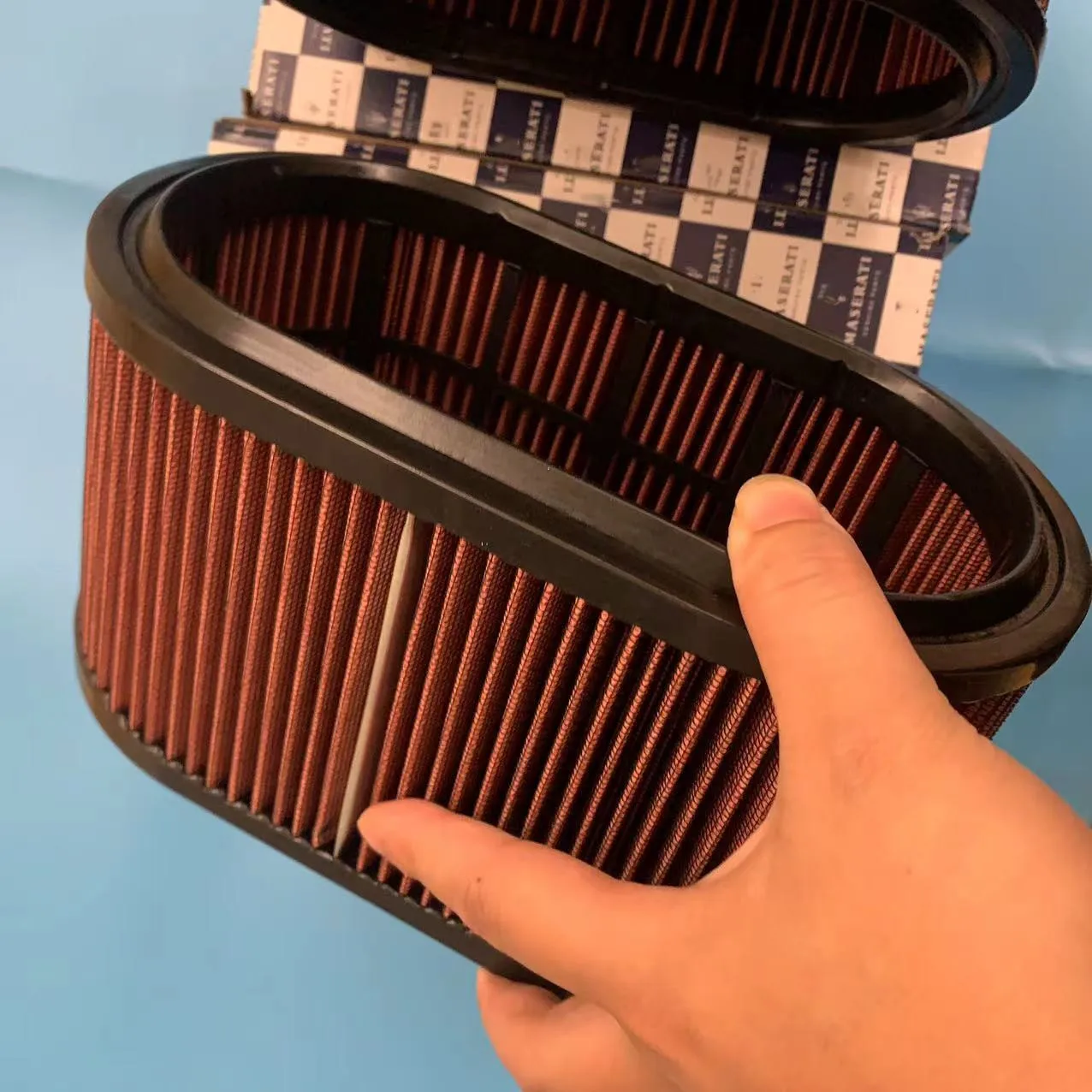2PCS Performance High Flow Air Filter 670001545 For Maserati Ghibli Quattroporte Levante 3.0L 2014 2015
