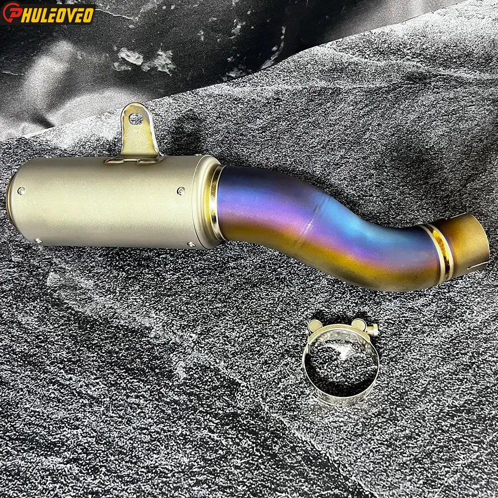 Titanium Alloy for Kawasaki ZH2 2020-2023 H2 H2SX H2SX SE Handmade Motorcycle Exhaust Slip-on Link Pipe Escape Moto Muffler