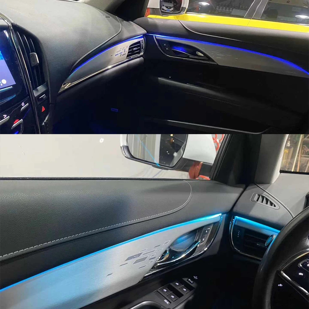 

Для cadillac XT4, XT5, XT6, XTS, окружающая искусственная атмосфера, блестящее украшение RGB