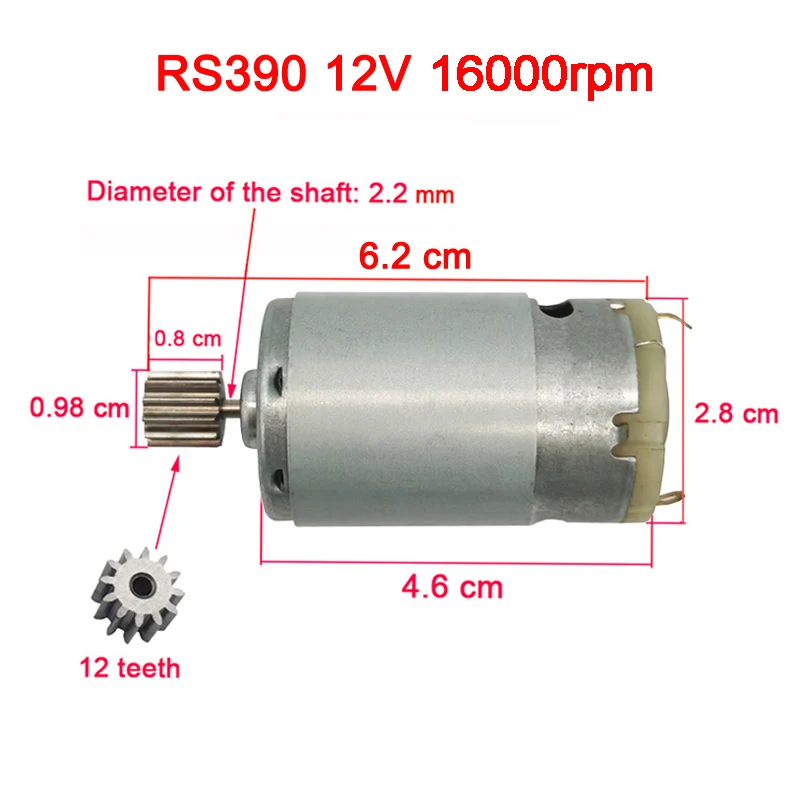 High-Speed Children's Electric Car Motor - High-Power 35,000 RPM Engine