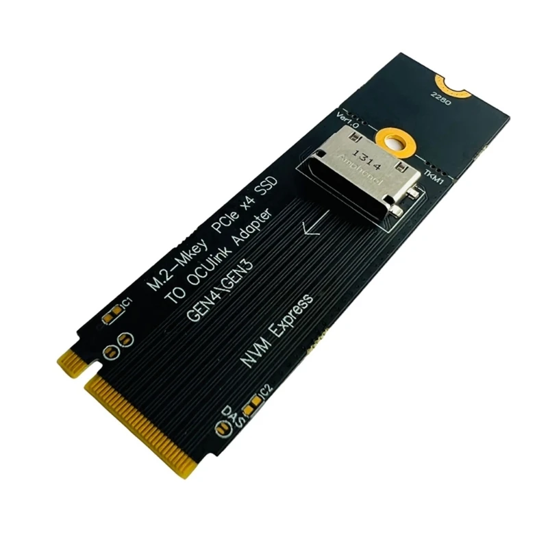 

M.2 M key NVME Port to Ocul SFF 8612 Port Converter PCIE NGFF Adapter Card Dropship