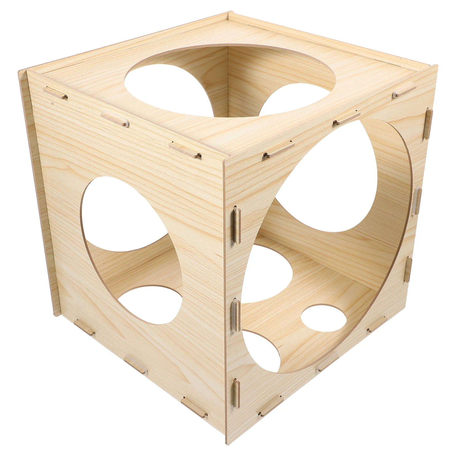 

Balloon Measuring Box Decor Wood Sizer Cube Cubes Sizes Tools Decorate Collapsible Measurement Equipment Wooden Boxes