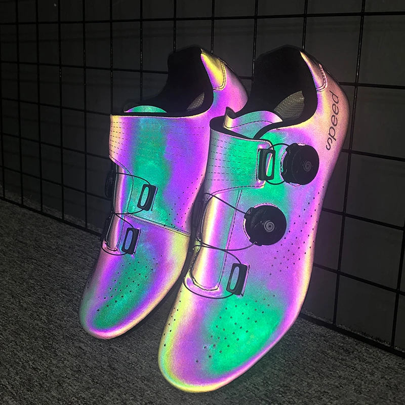 Cycling Shoes Men's Outdoor Road Bike with Peloton Bike Compatible Night Reflective Road Shoes