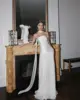 Satin Chiffon A-line Wedding Dresses Sleeveless Boho Beach Bridal Gowns 2025 Elegant Formal Party Dress 2025 3