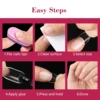 500Pcs Clear Stiletto Nail Tips with Nail Glue Gel for Fake Nails , Press on Nails , Adhesive Super Bond For Acrylic Nails Tips 6