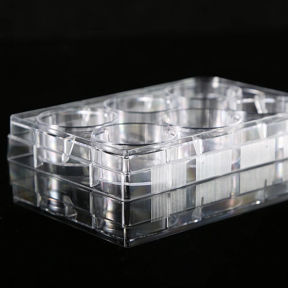 5Pcs Polystyrene 6 Well Petri Dishes Culture Dish 6-Holes for Laboratory Medical Biological Scientific Lab Supplies