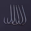 50pcs/lot Fishhooks High Carbon Steel  Long Shank Double Bait Holder Barbed Fishing Hooks for Beach And Live Bait Fishing 6