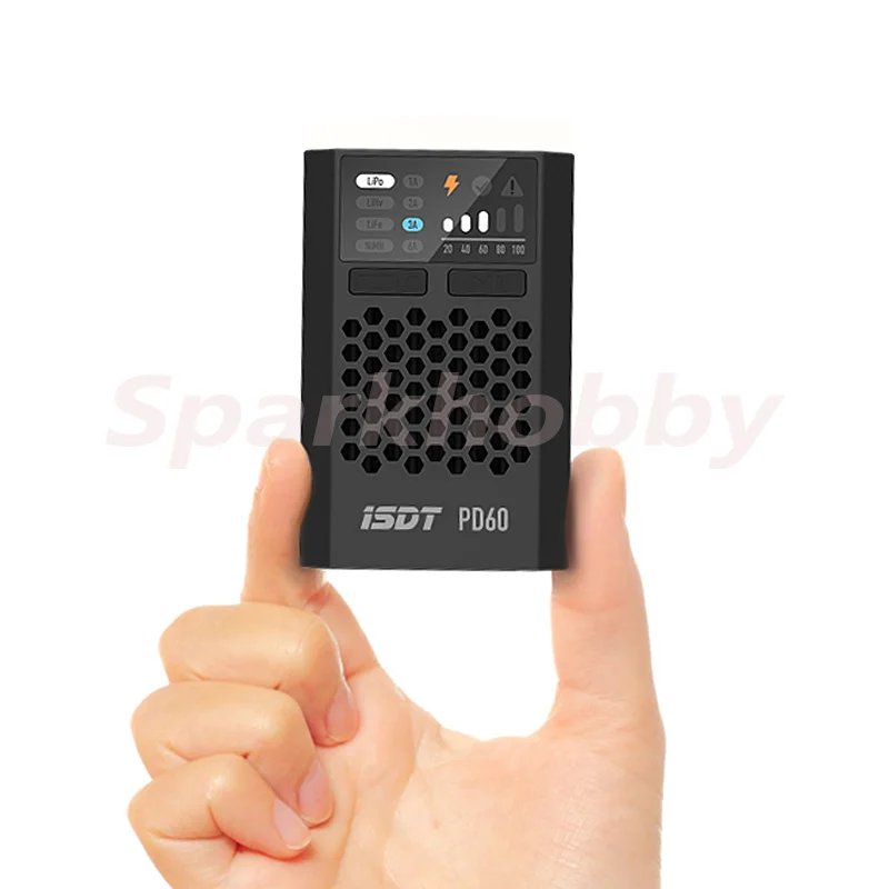 ISDT PD60 Caricabatterie Intelligente 60W – Per LiPo/LiHV/LiFe/NiMH – Ingresso USB-C E QC3.0