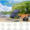 Portable Power Station 1000W with Built-in Solar Panel, 614WH/192000mAh LiFePO4 Battery Pack, Solar Generator 5