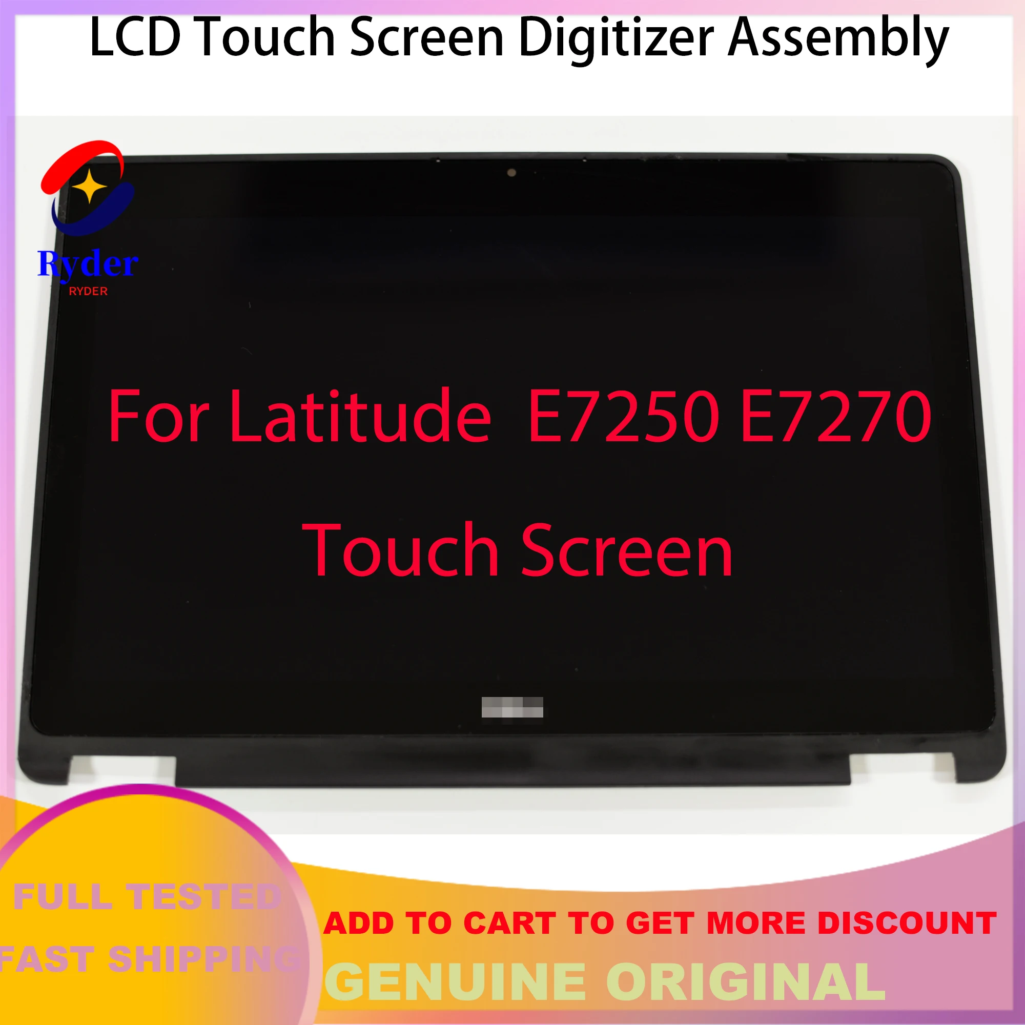 fhd para dell latitude lcd tela de toque digitador assembléia substituição