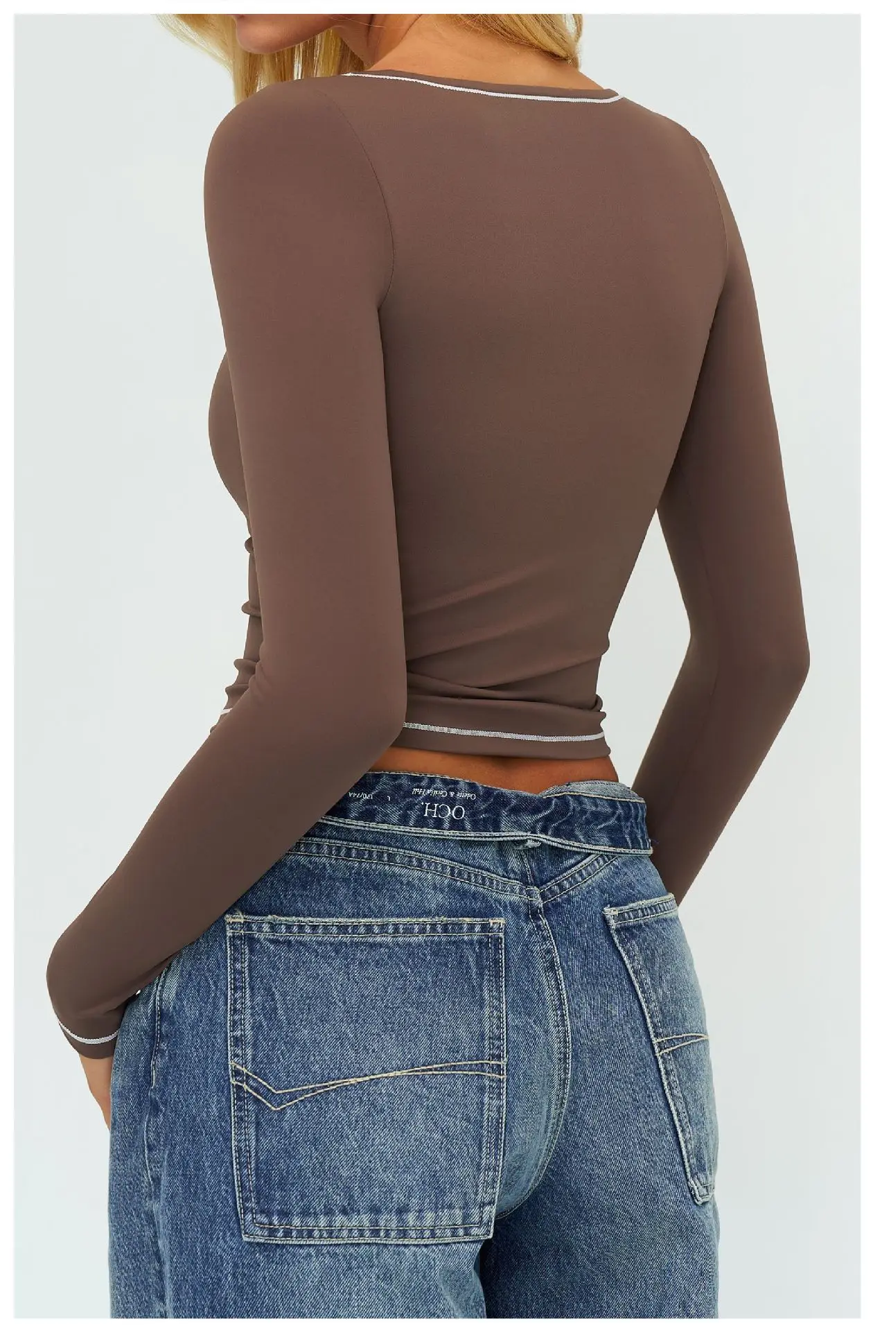 Women's Yoga Long Sleeve Fitness Long Sleeve Running Gym Clothes Workout Dry Fit Breathable High Elastic Sports Top 33 Sffe194127d2844559a14d1508cbf7ad3r