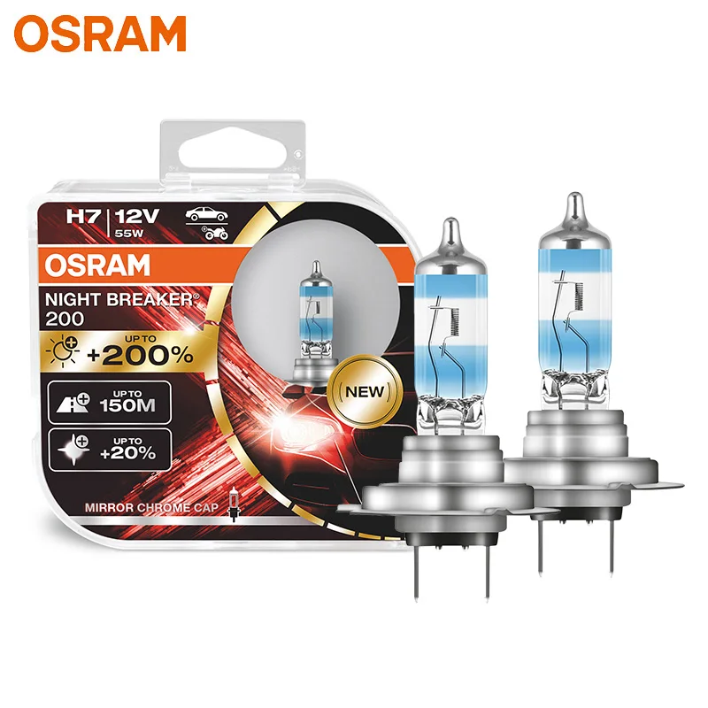 OSRAM-faro halógeno para coche, lámpara Original de 12V y 55W, con