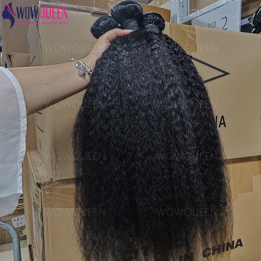 Verworrene Gerade Menschliches Haar Bundles 30 32 Zoll Remy Haar Extensions Für Frauen Dicke Yaki Gerade Menschliches Rohes Haarwebart Bundles