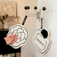 Convenient Hanging Quick-drying Absorbent Hand NEW Double-thickness Hand Towel Home Towel Kitchen and Bathroom Foot Mat Modern 2