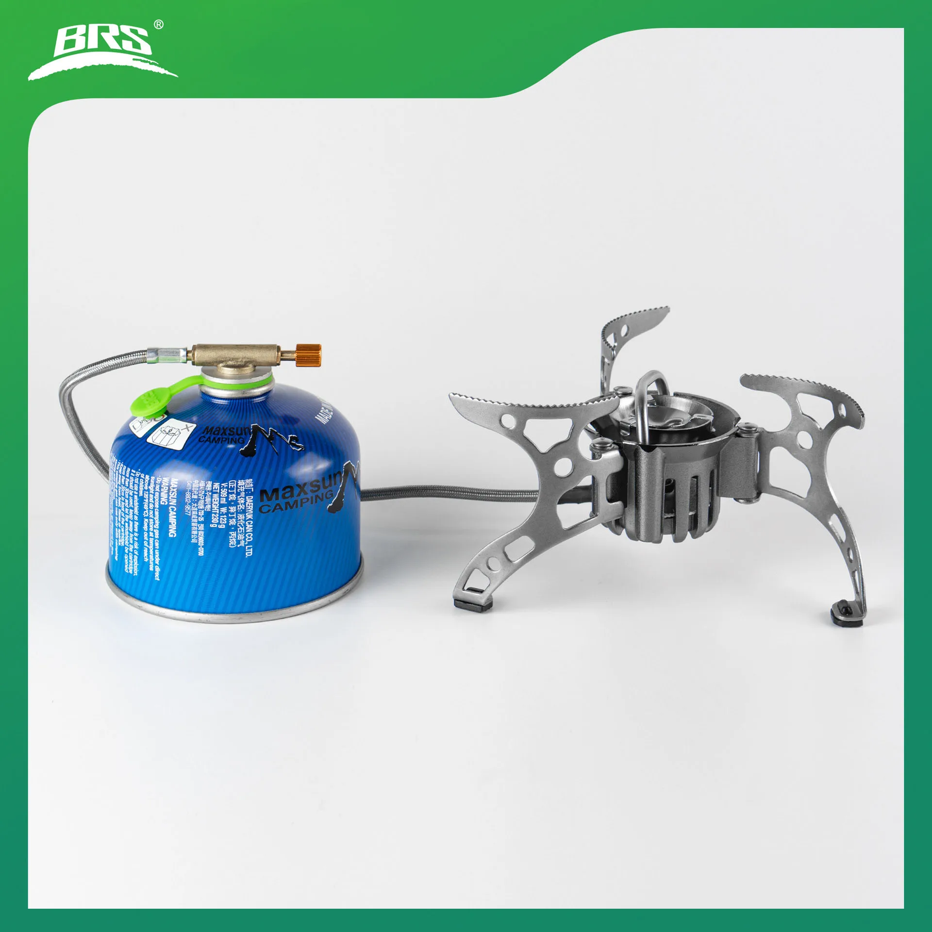 BRS-8A Outdoor Portable Split Oil Furnace High Altitude Hiking Camping Stove Oil and Gas Dual Purpose Furnace