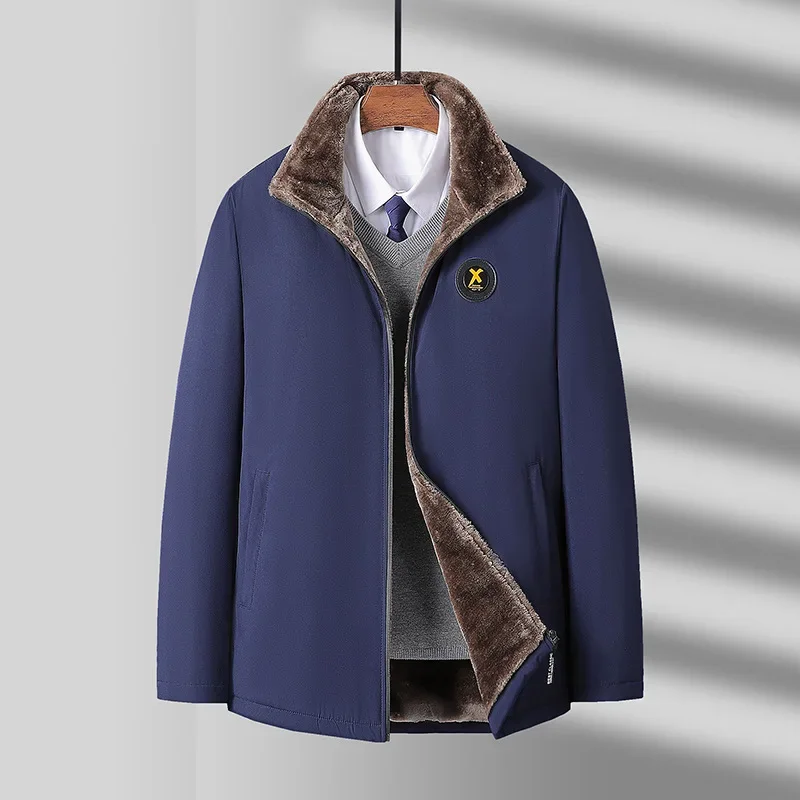 

Winter Men's New Casual Loose and Warm Cotton Clothes for Middle-aged and Elderly People