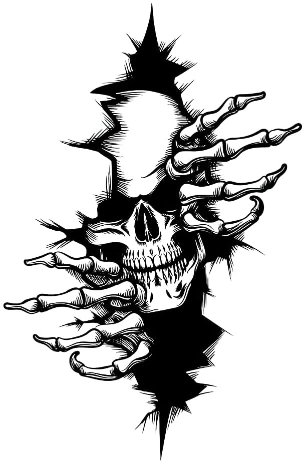 

For Skull horror sticker Sticker Car 12X18CM
