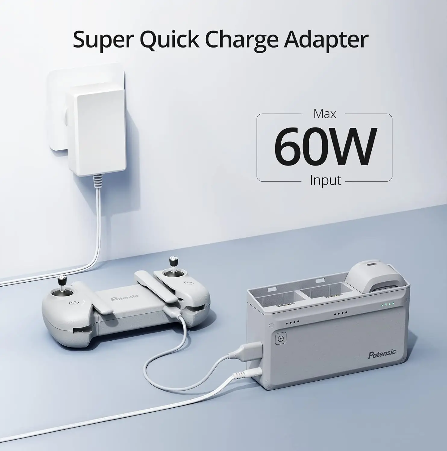 Chargeur Drone ATOM 2 - Prise UE/US/AU/UK - 161,99€