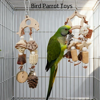 Natural Wooden Nibble Skewer Toy 1