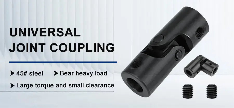 Description Picture 4 of item1pc Single Universal Joint Shaft Coupling Motor Connector DIY Steering U-joint 12x25x56mm Shaft Joint For CNC Parts