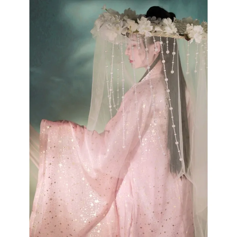 Antique Cosplay Hat Ancient Costume Hanfu Cos Hats Photo Fence Cover Veil Swordswomen Hat Head Umbrella cosplay hat