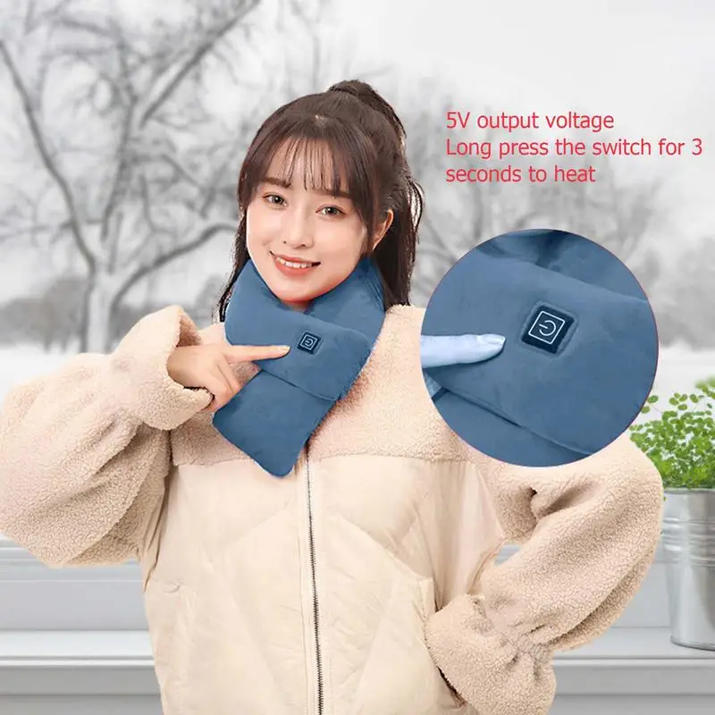 

Нагревательный шарф безопасный для использования Регулируемый шарф с тремя уровнями лучший подарок