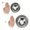 Round Stainless Steel Pet Bowl Dog Cat Food Drink Bowl Replacement Basic Feeder Bowls 4