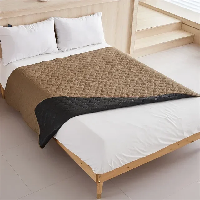 Couvre-matelas à carreaux sur le lit, couvre-matelas respirant pour enfants et animaux de compagnie, couvre-matelas pour chiens et chats, drap de lit 4