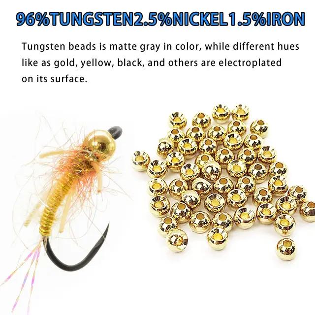 Brass Beads For Fly Tying - Nymph Bead Heads 2.5mm & 3.5mm For Fishing Flies - View #5