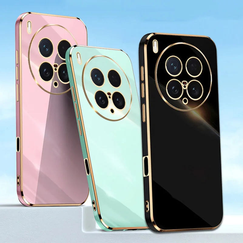 Electroplated Gold Border Soft Silicone Phone Case