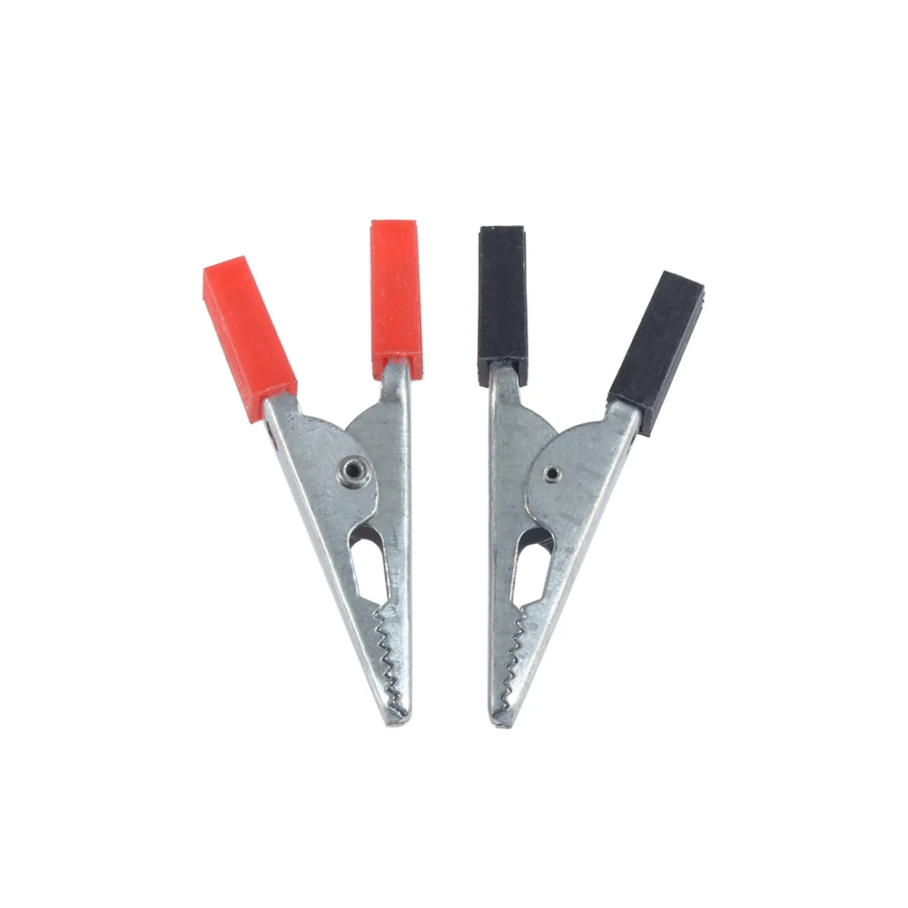 2pcs/5pcs/10pcs Insulated Crocodile clip Plastic Handle Cable Lead Test Charging Clamp Metal Crocodile Clamp Length 48mm - 13
