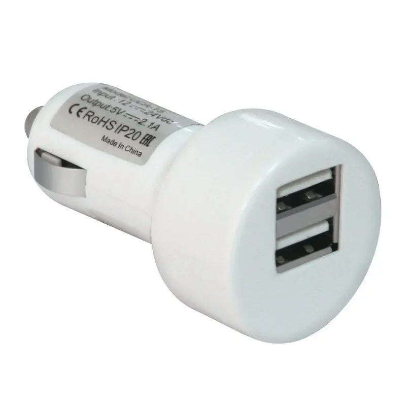 Зарядное устройство автомобильное DEFENDER UCA-15 2 порта USB выходной ток 2A/1А белое