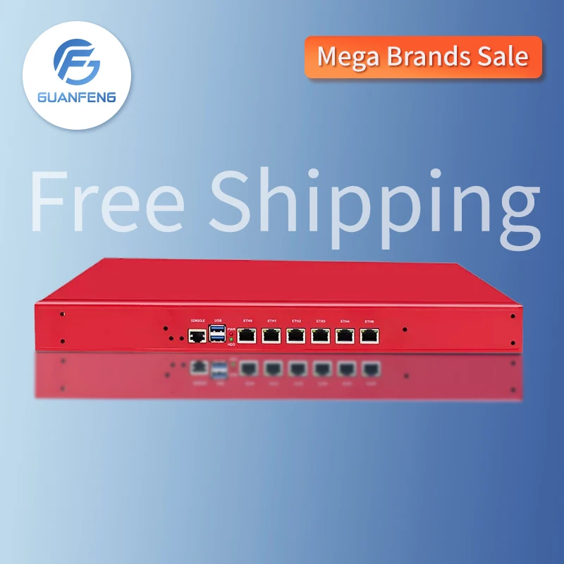 I7 3520m 1 90 ghz firewall router fanless 6 lan mini rugged pc vpn