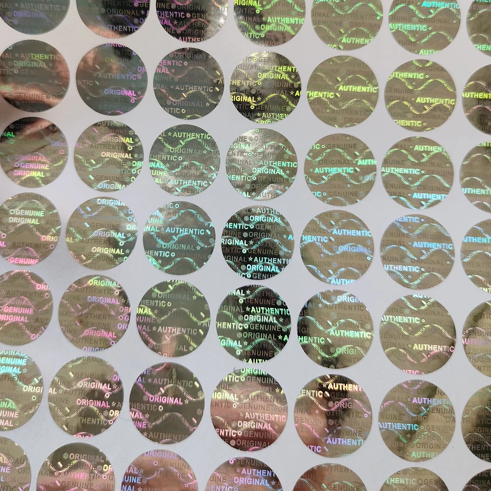 2000pcs 15mmx15mm, 홀로그램 보안 보증 스티커, 변조 방지 무효 원본 라벨, 맞춤 로고