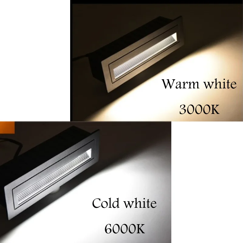 Dimmalbe 3W 5W 10W LED Wall Lamp Aluminum Stair light Recessed LED Step Lamp Pathway Wall Corner Lamps AC85-265V Light DC12