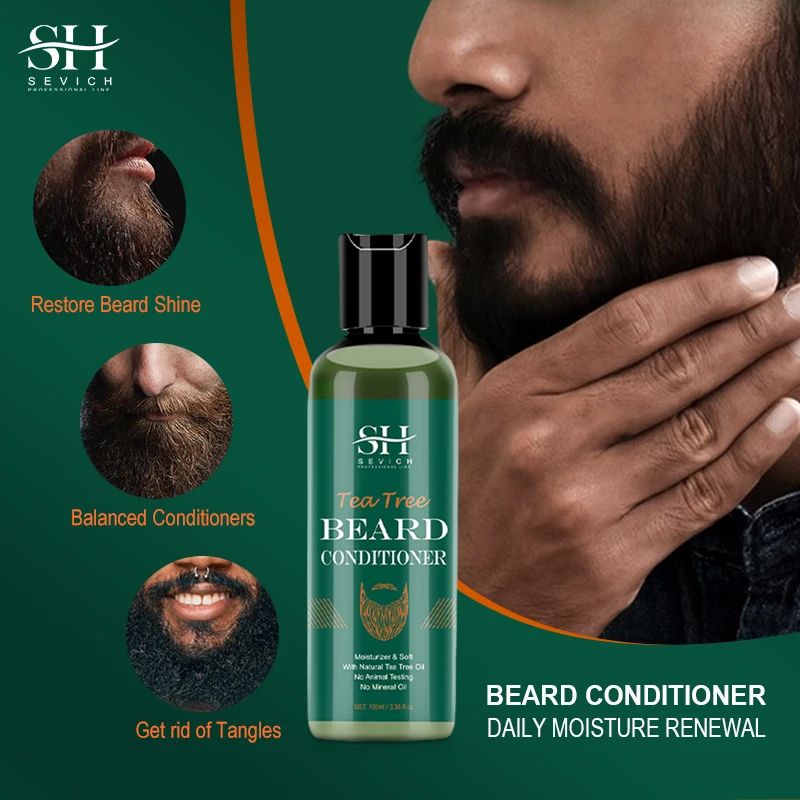 Sevich Natural Beard Growth Conditioner Idratante Smooth Beard Growth Tool Dashing Men Beard Oil Conditioner Cura Della Barba