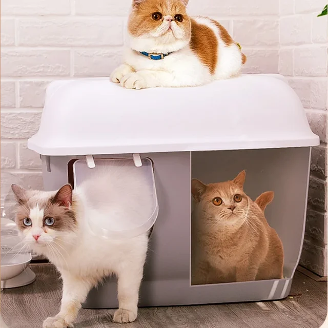 고양이와 주인 모두에게 편안한 위생적이고 편리한 고양이 샌드박스