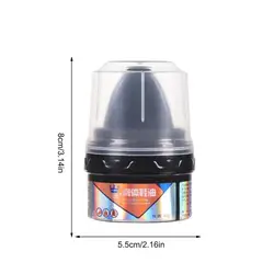 Premium Leather Care Cream - Colorless Wax for Shoes, Car Interiors, and More (40/50ml) (Black 40g)