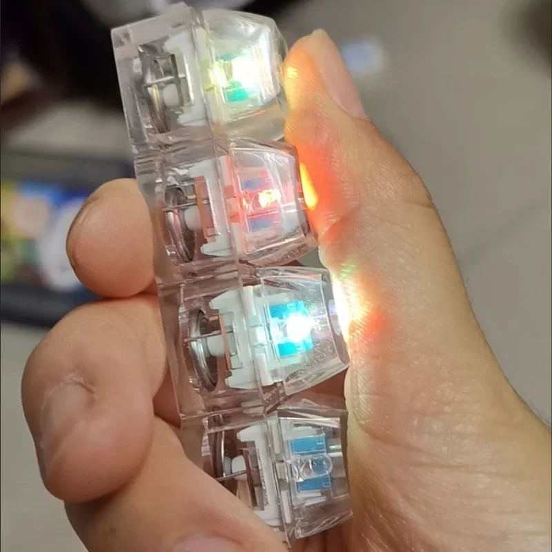 Mechanical Keyboard LED Keychain - Stress Relief & Creative Gift