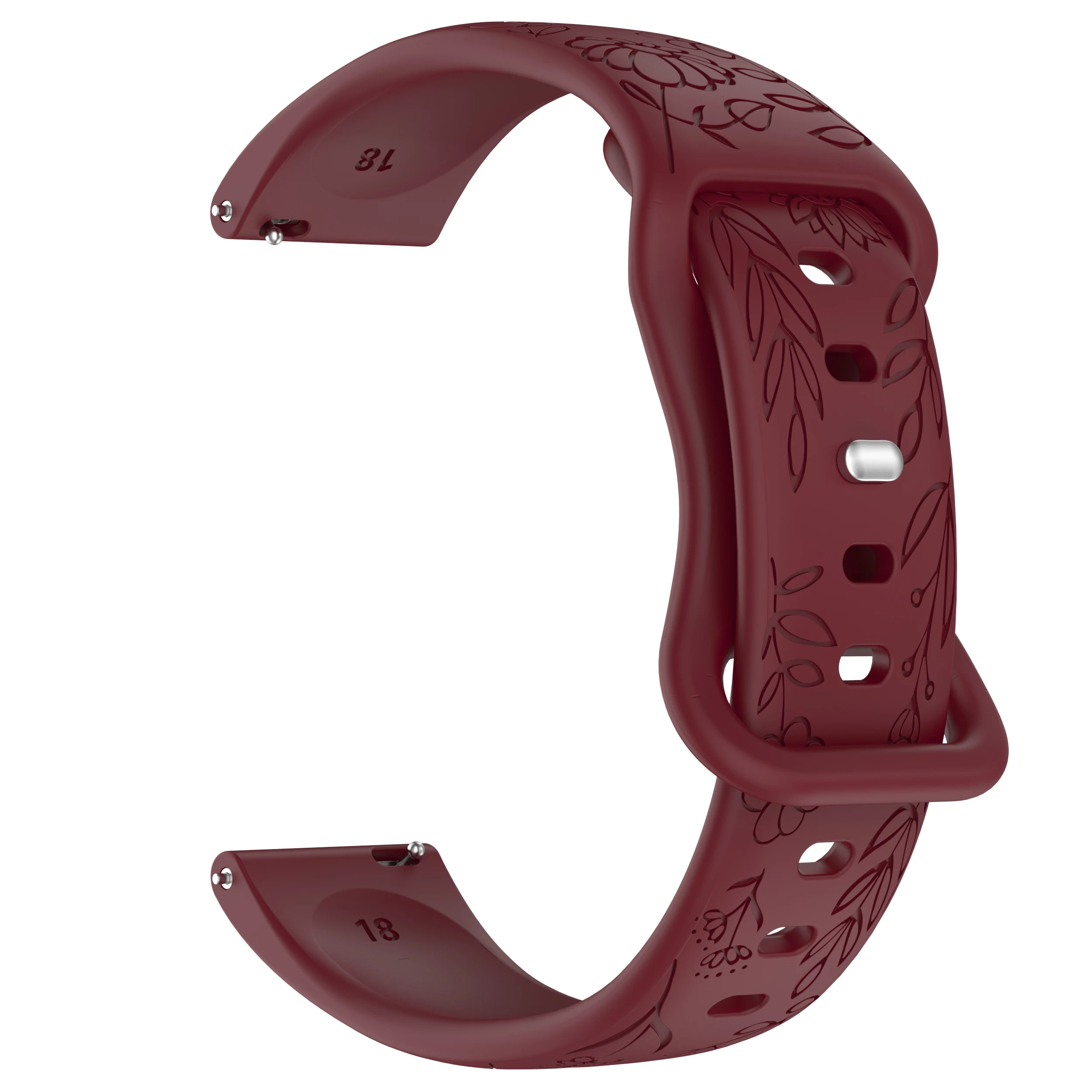 Elegant Silicone Watch Strap - Versatile Design