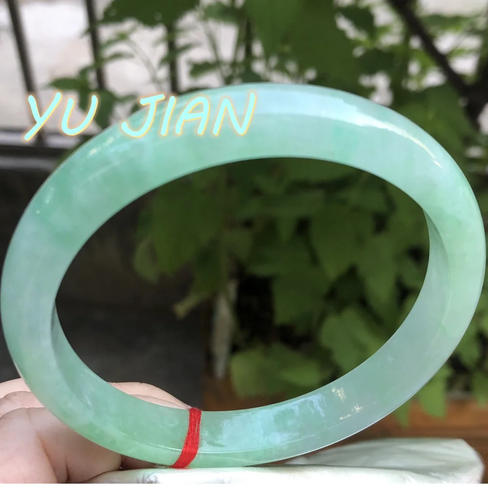 

Ice Glutinous Seed Jadeite Original Ecological Bangle High-quality Jade Bracelet Makings Grace Charming Handring Fine Jewelry